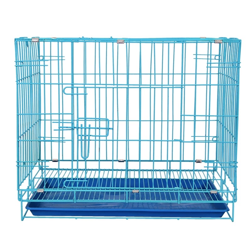 金毛狗笼小型犬带厕所室内家用折叠加粗超大双门