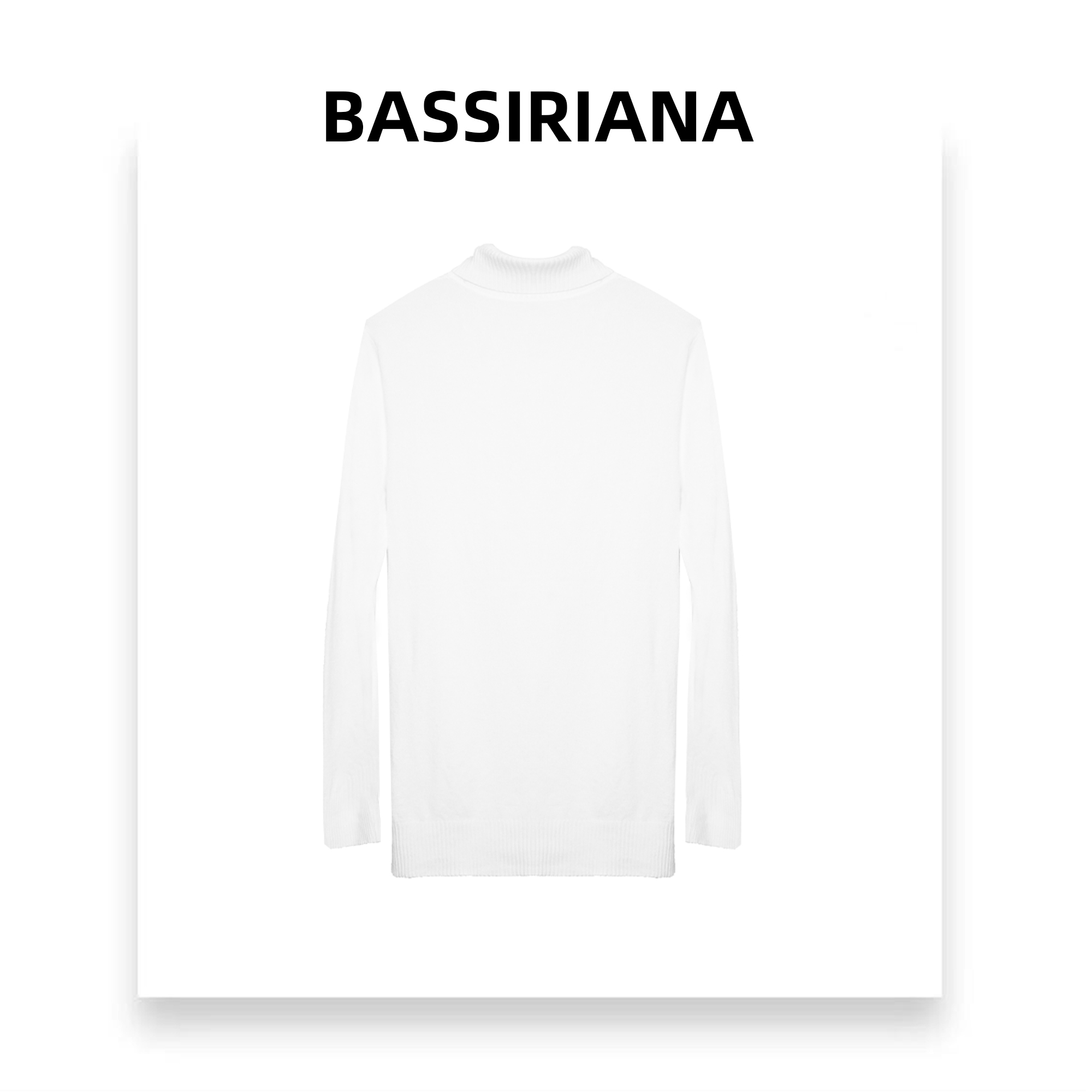 小尧【BASSIRIANA】秋冬套头高领百搭网红时尚长袖打底毛衣211443