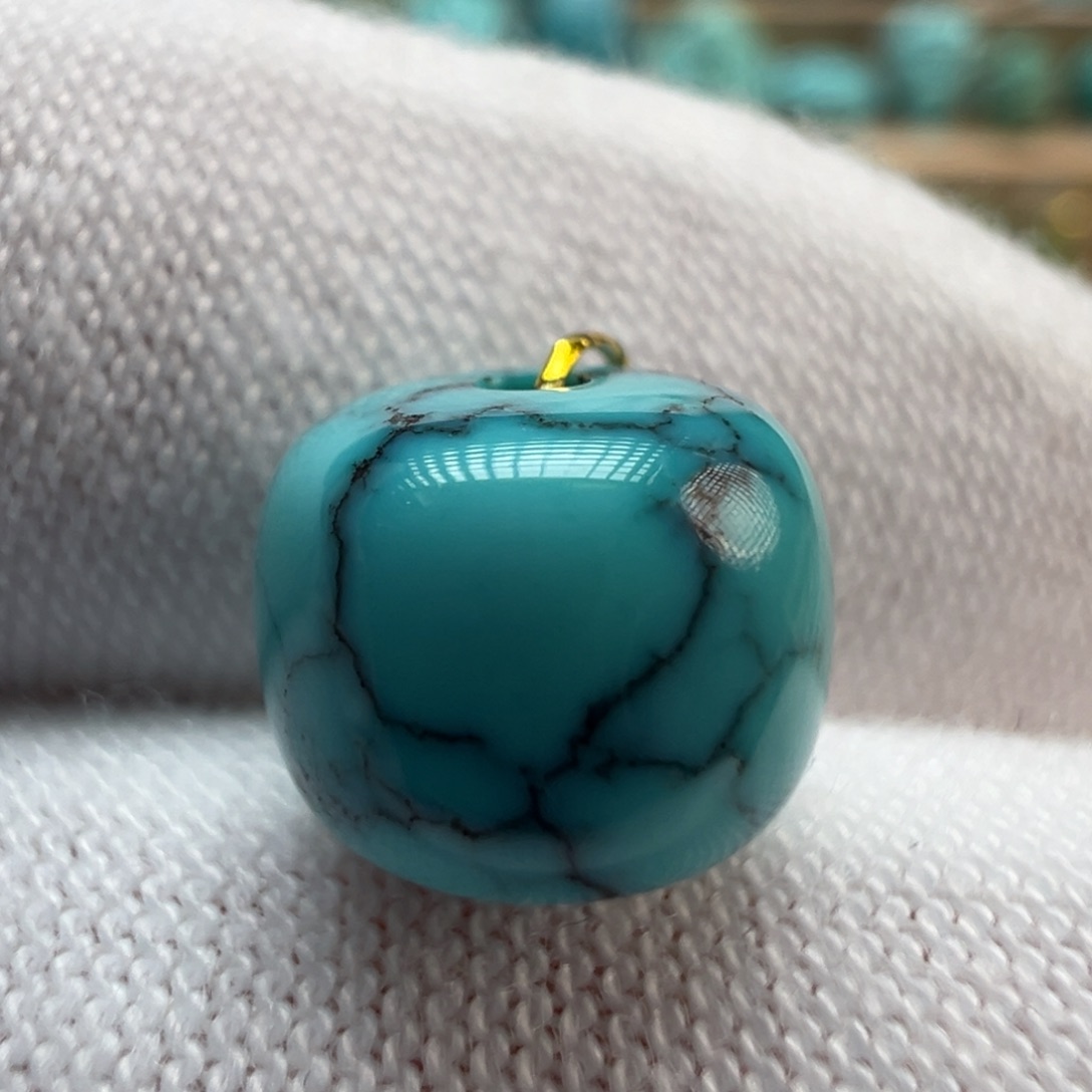 绿松石未镶嵌配饰8.8*7.3