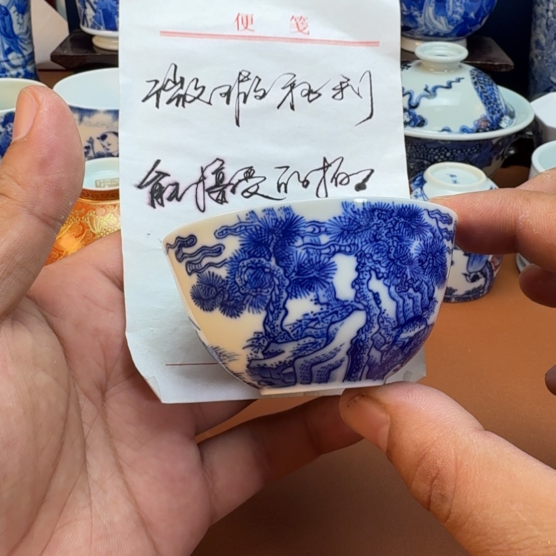 杯子景德镇全手工手绘陶瓷