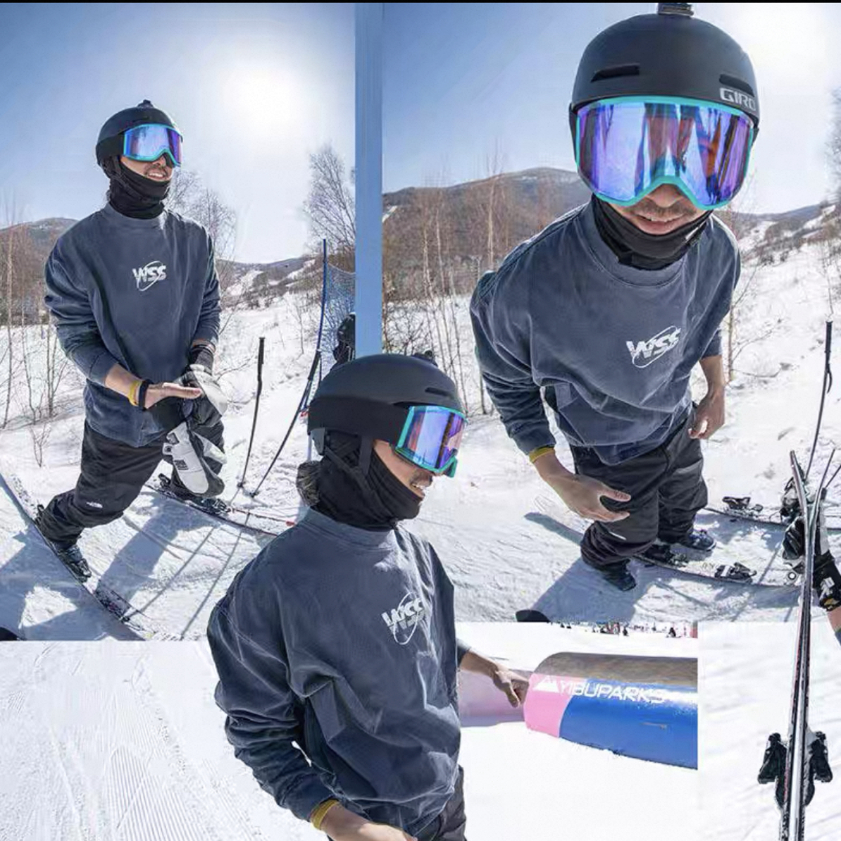 质感好好！水洗做旧处理！印花蛀蚀处理长袖T恤 男女同款（微瑕）