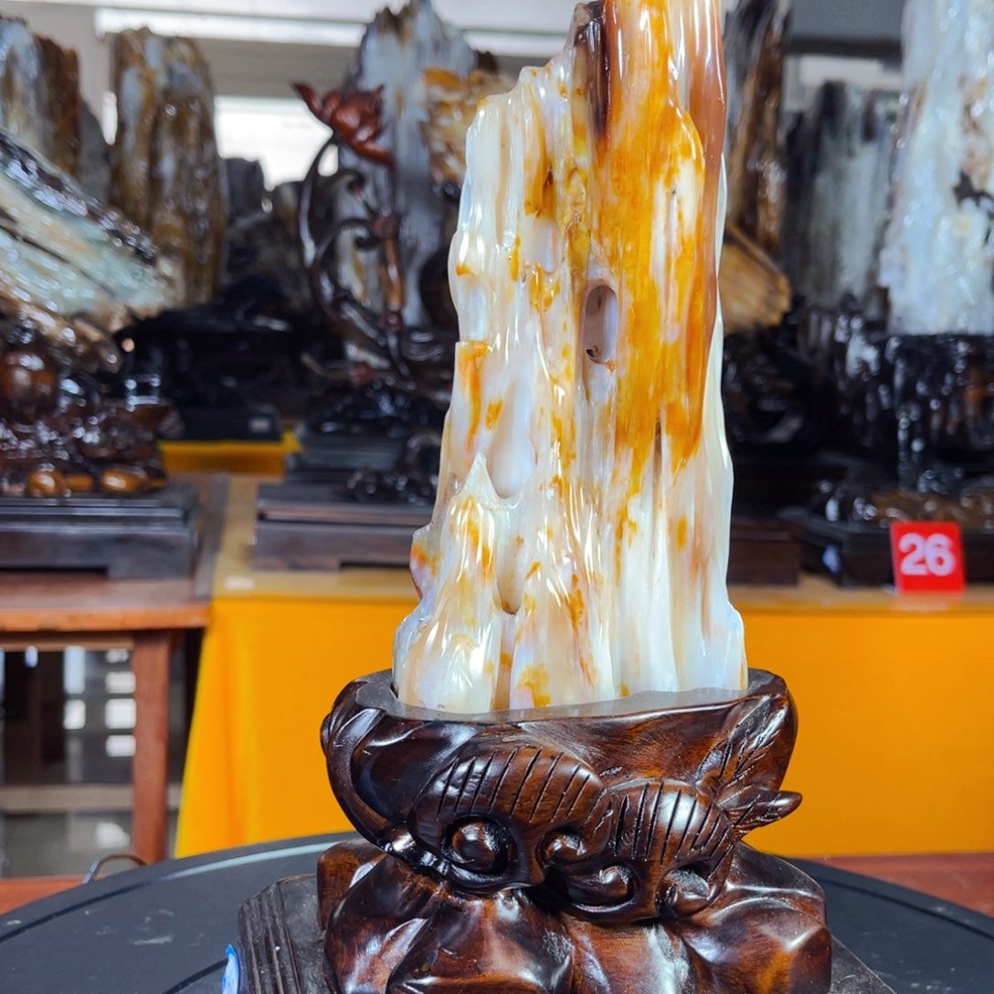 硅化玉未镶嵌珠宝奇石