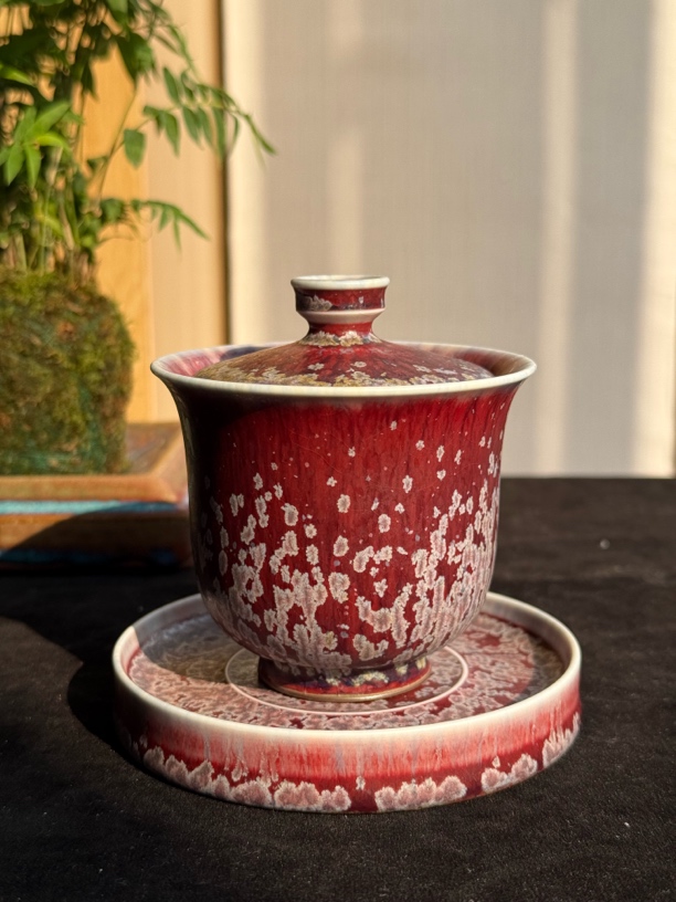 百年郗家 纯手工三才盖碗