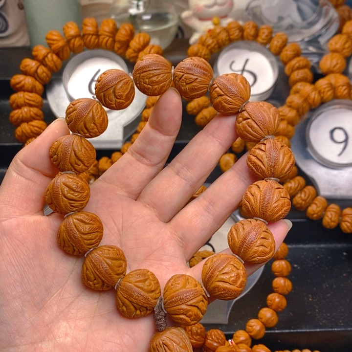 桃核手串铁****1野生龙纹20000