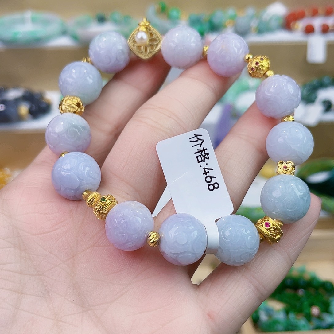 F***杨翡翠未镶嵌手链手链