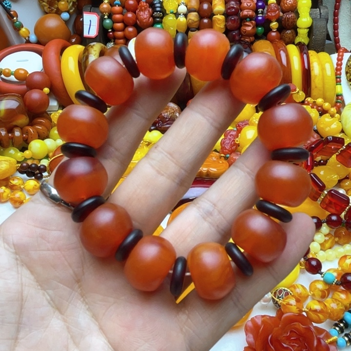 树脂制品50号红色手串