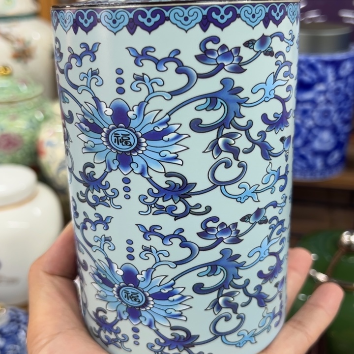 高端陶瓷茶叶密封罐