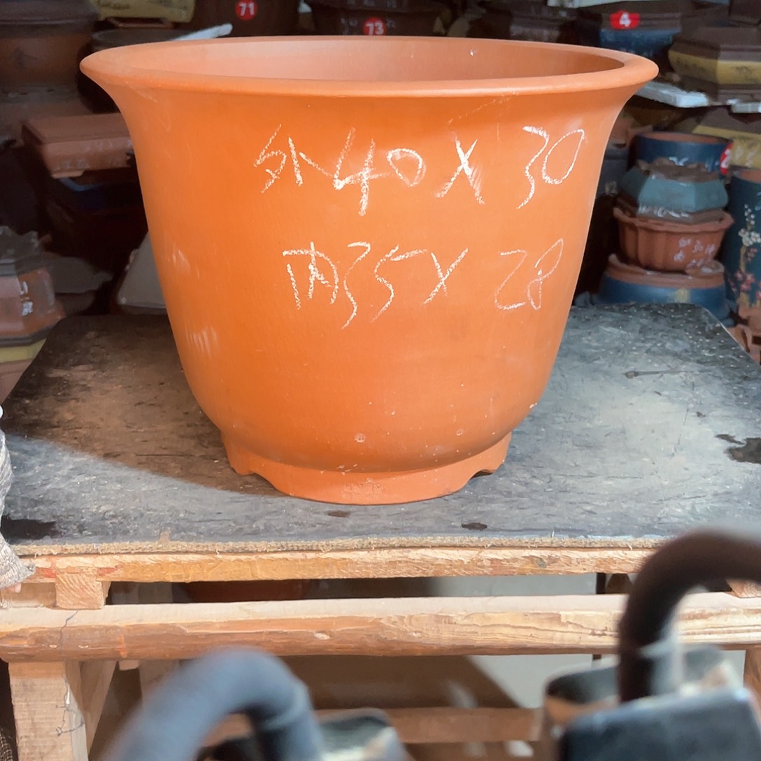 紫砂花盆高金钟盆一个