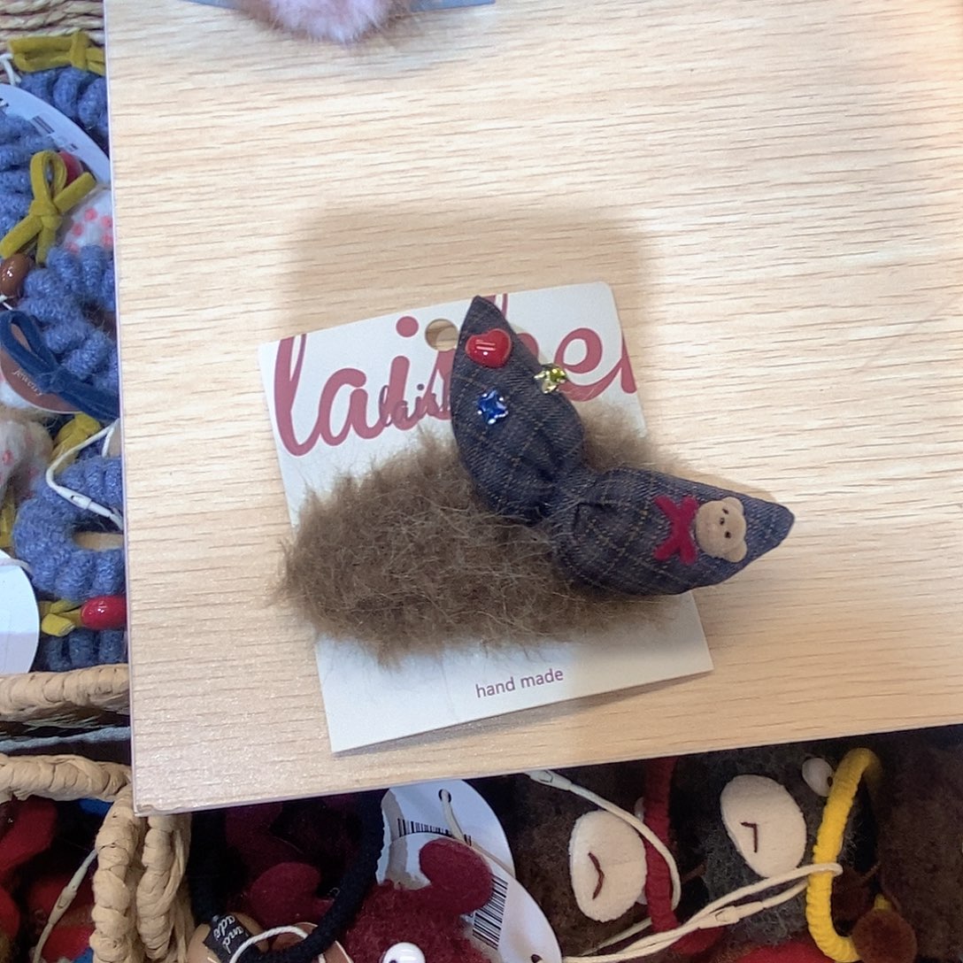 布艺铁合金蝴蝶结掰掰夹