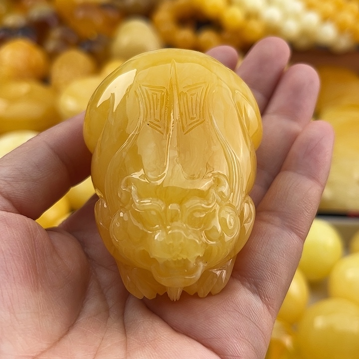 琥珀裸石未镶嵌琥珀蜜蜡