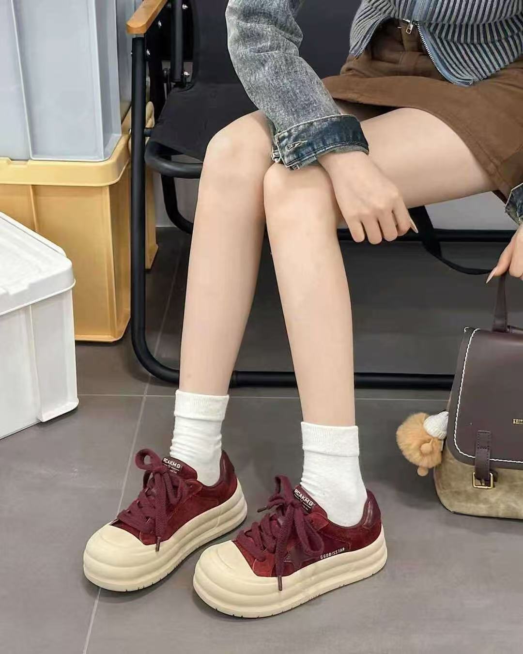 【星·Star】83969休闲时尚平底鞋厚底秋冬圆头舒适