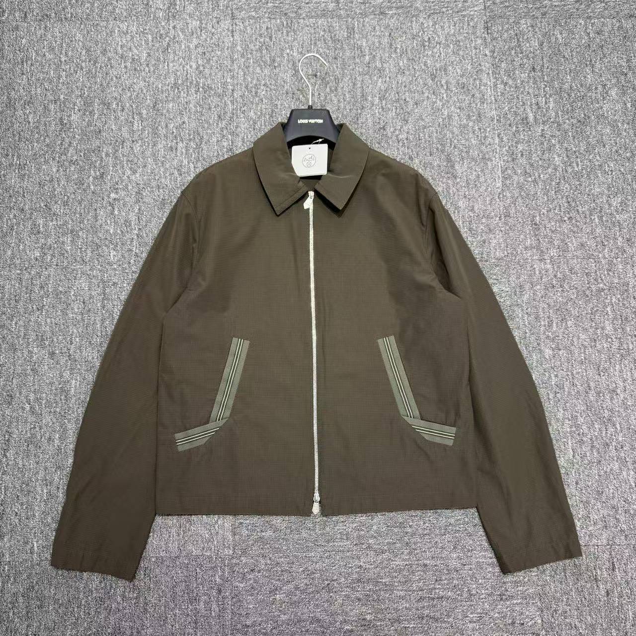 99新 Hermes/爱马仕 纯色薄款夹克/12311/50码