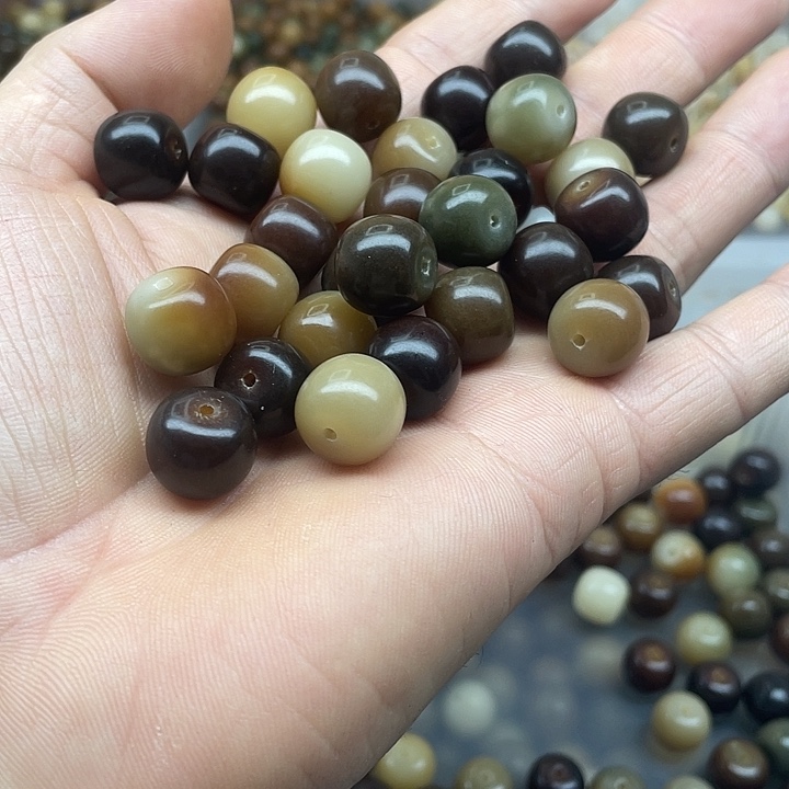 吊坠白玉菩提13精品干磨桶60颗加灯牌宠10颗