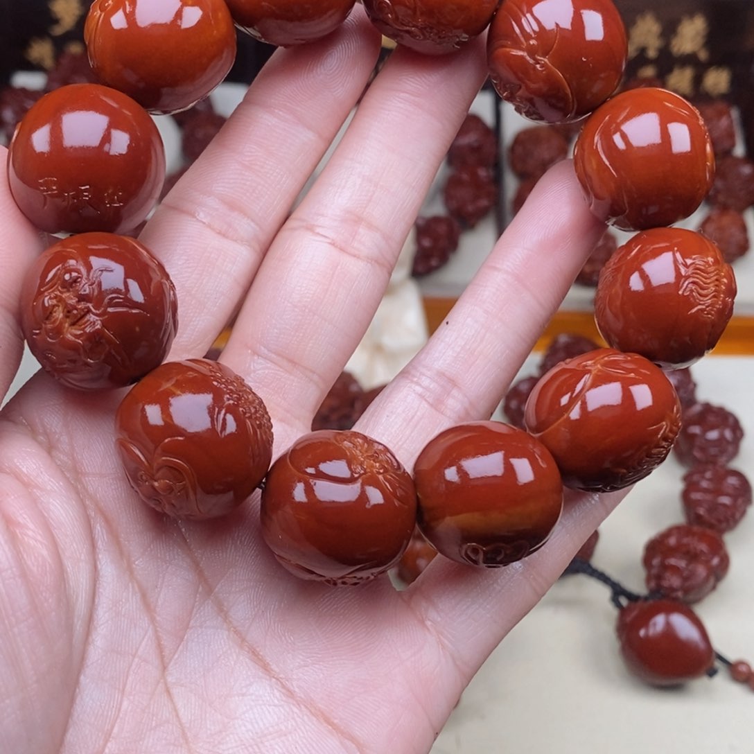 橄榄核吊坠冷*十八罗汉