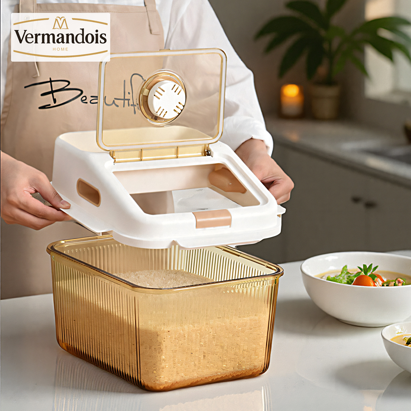 玻璃米桶储米箱家用装米的容器密封防潮大米收纳盒防虫面粉储存罐