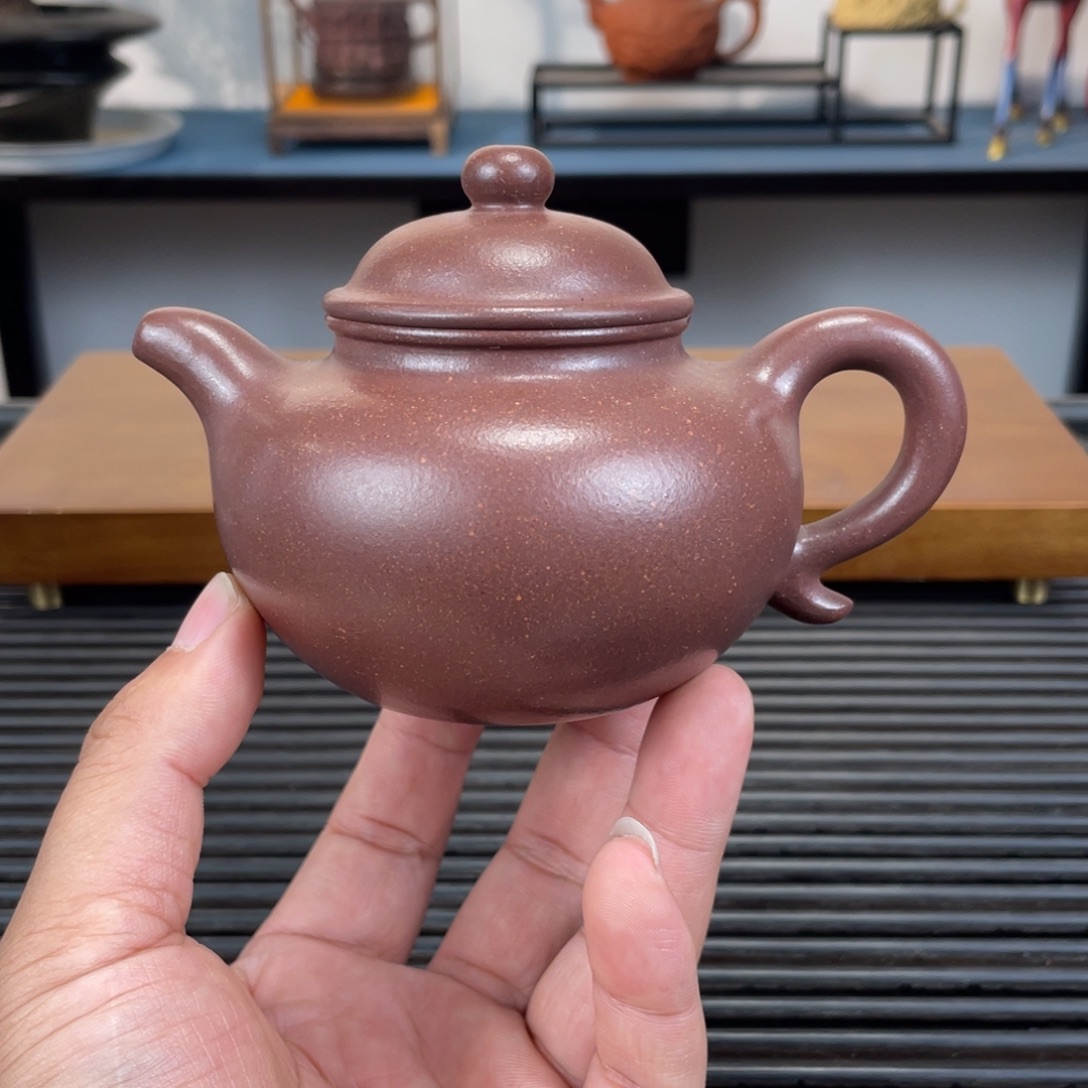 茶壶紫砂底槽青莲子230cc