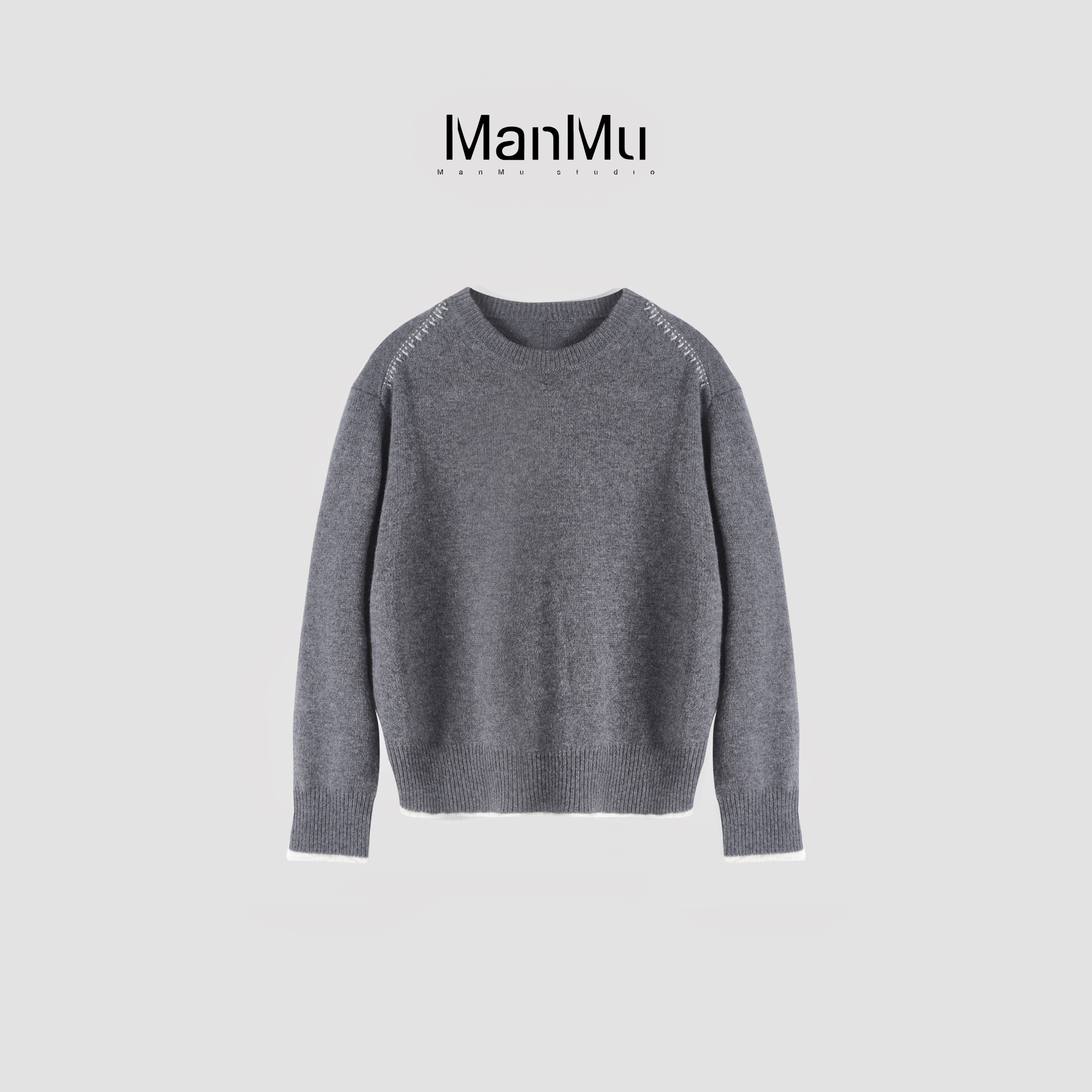 满目ManMu 【张琪专属】高级定制秋冬时尚百搭绵羊毛衫350620