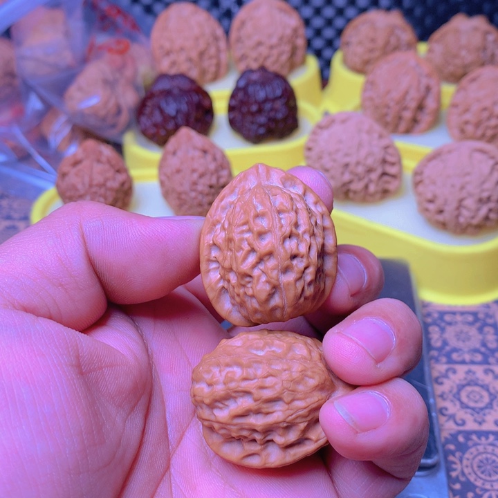 桃核把件嘿*酱鸡心好看