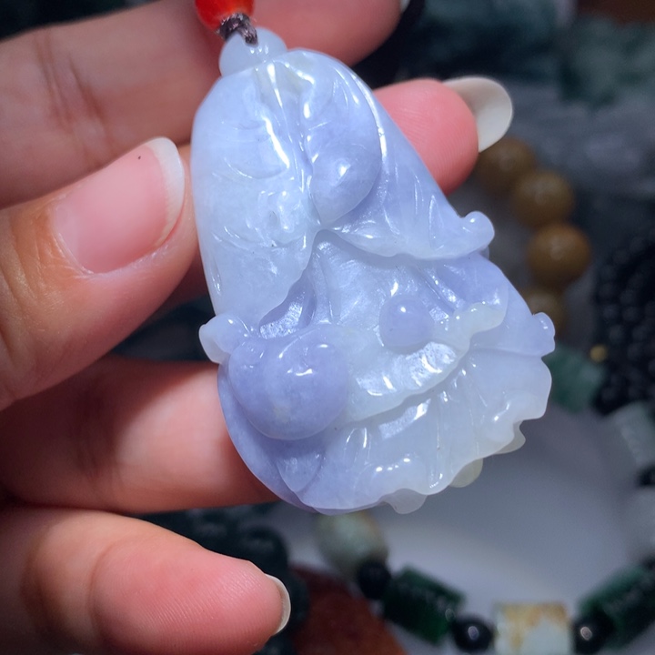 翡翠颈饰未镶嵌保真天然A货翡翠