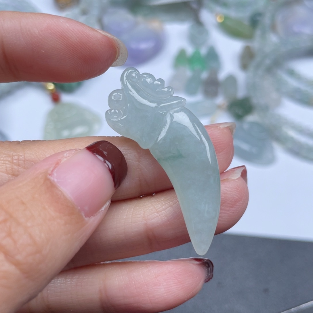 翡翠颈饰未镶嵌纯天然a货缅甸翡翠包邮