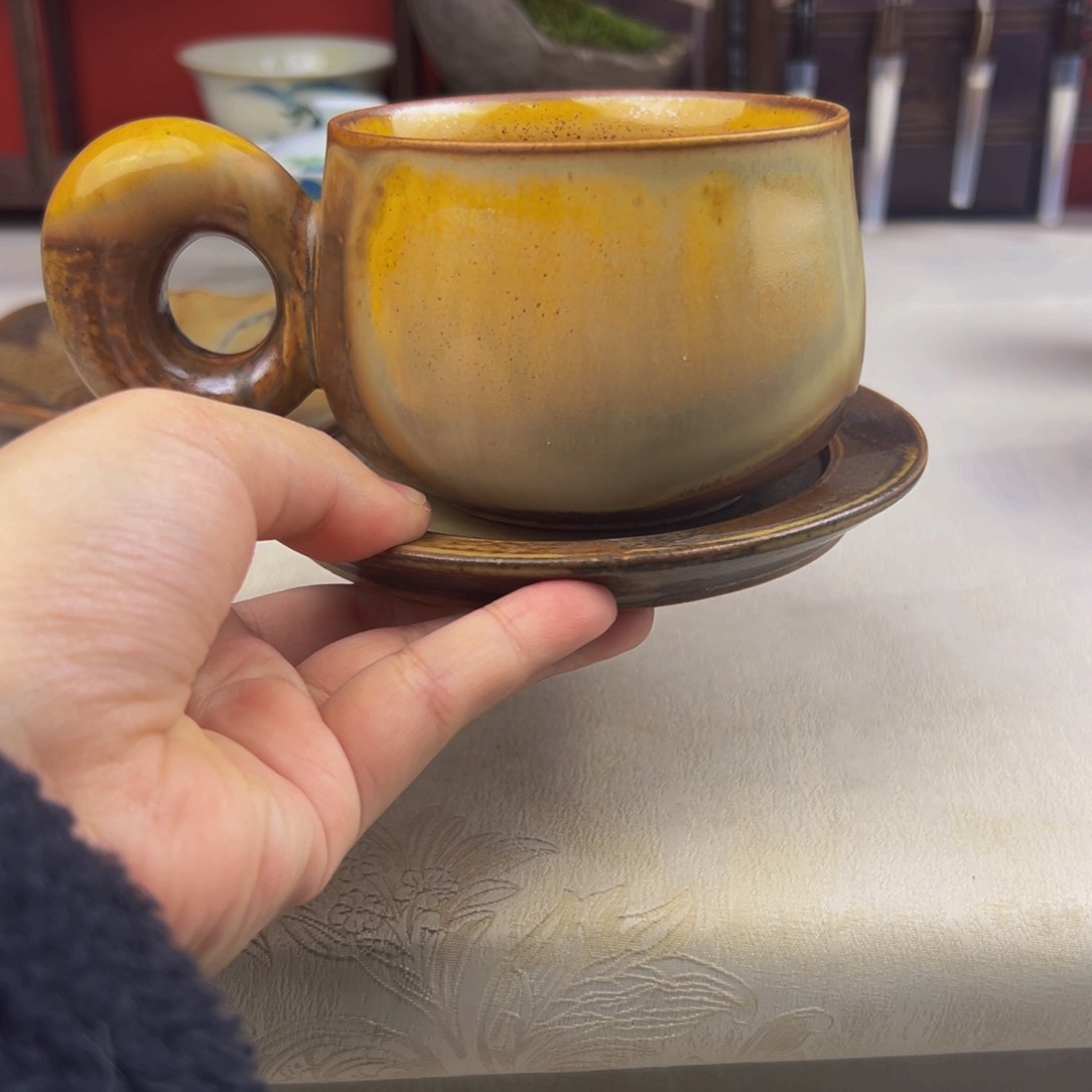 杯子纯手工柴烧主人杯