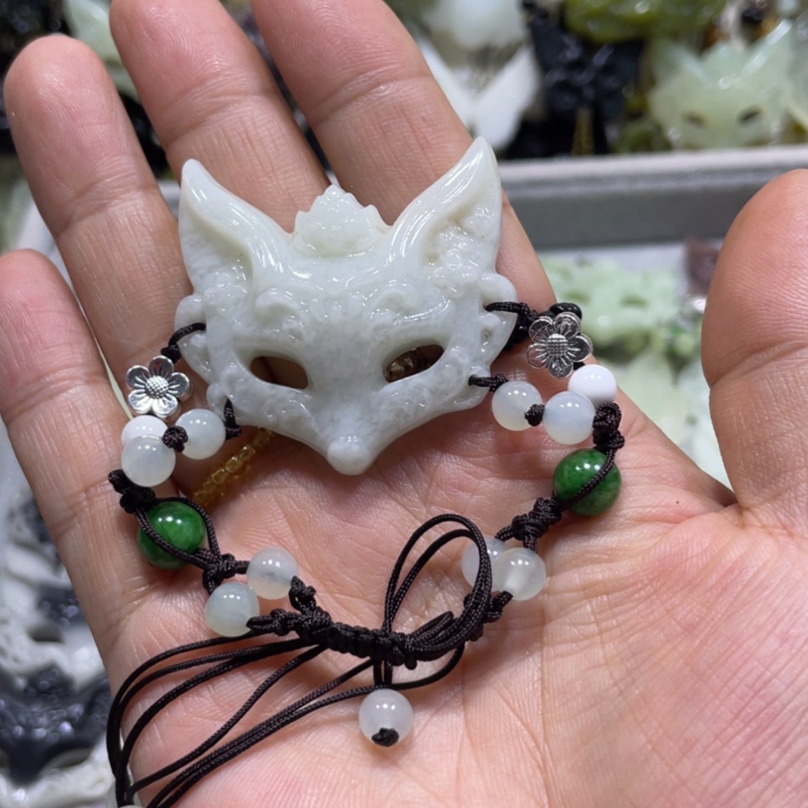 【闪购商品】岫玉颈饰未镶嵌11手牌