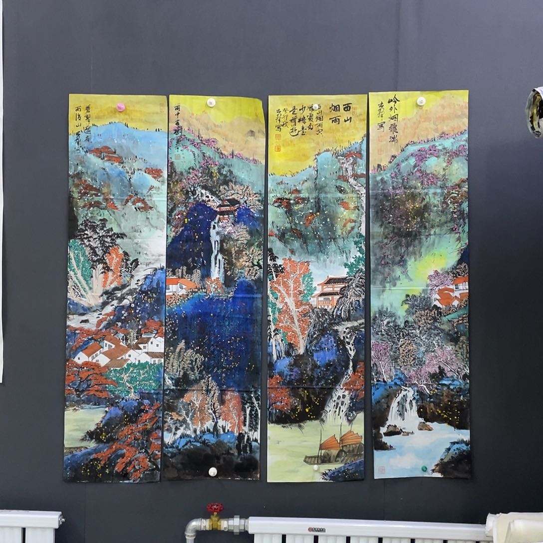 国画江*影4条屏99999999999福利品 