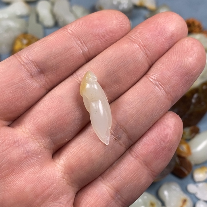 和田玉吊坠(不含链)未镶嵌