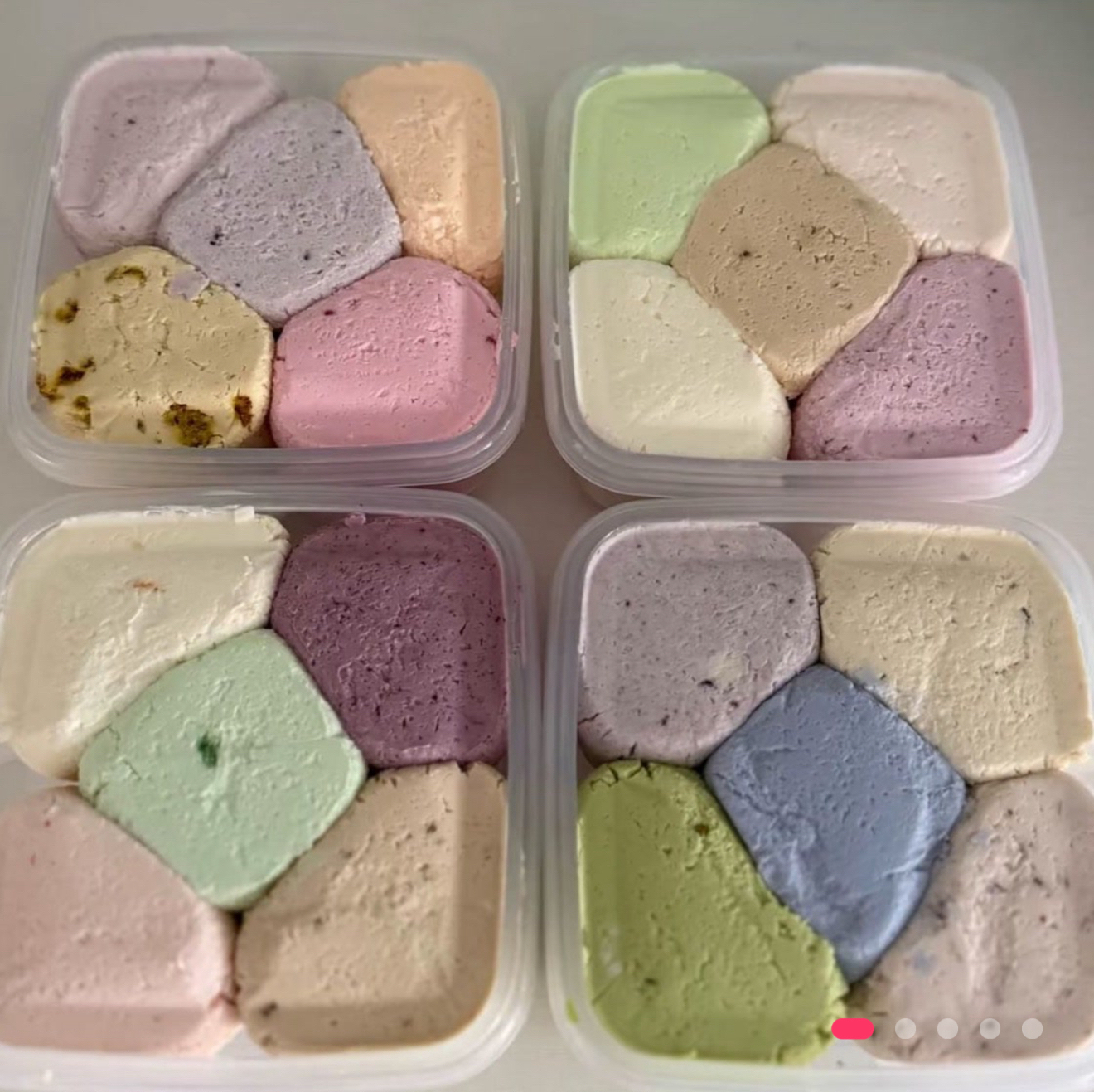 小花家五拼甜品盒子蛋糕下午茶零食