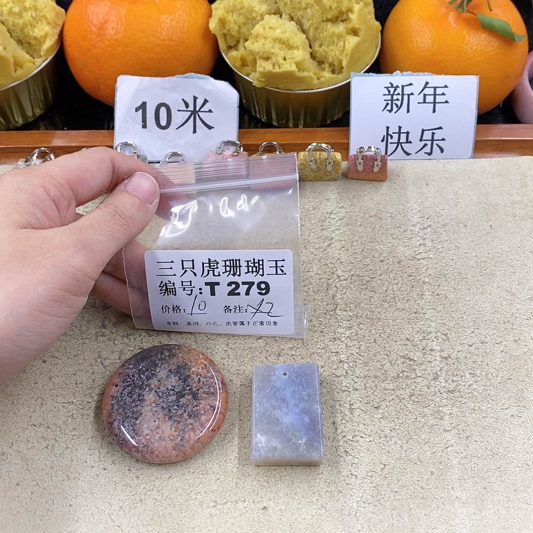 硅化珊瑚（珊瑚玉）1未镶嵌A**A