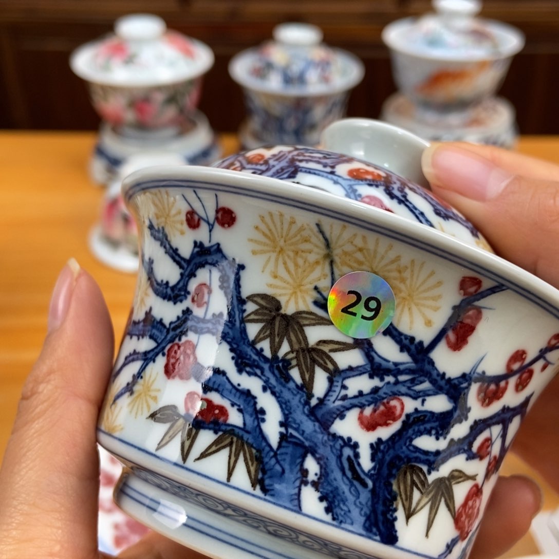 手绘现代茶具非古董