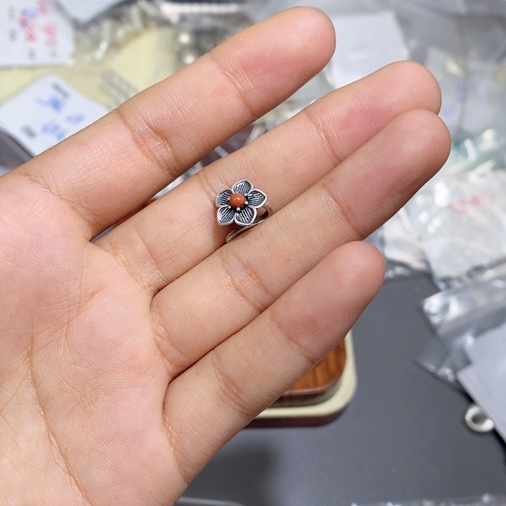 水晶珠宝半成品银S925镶嵌玉*T524