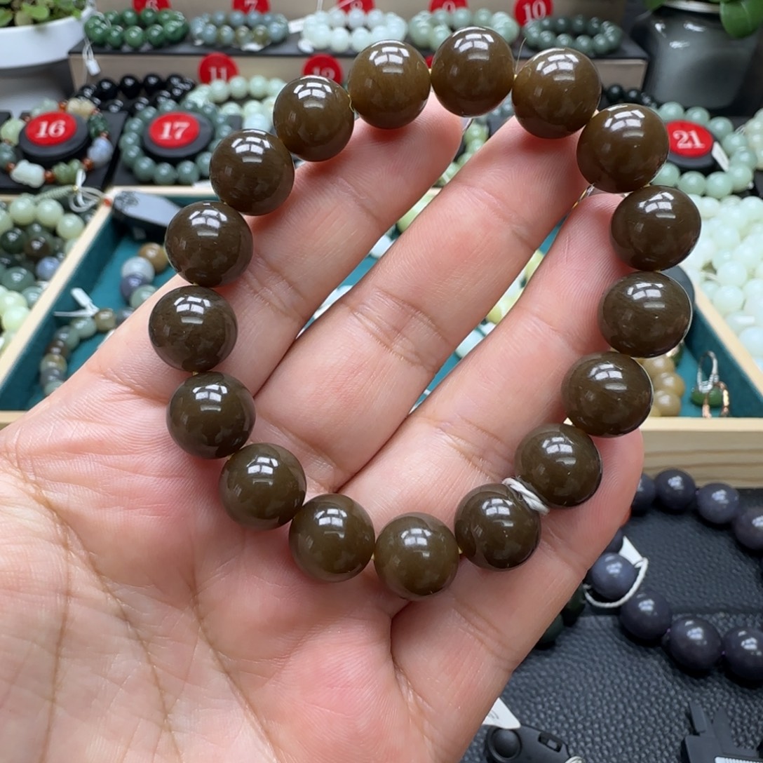 和田玉未镶嵌手链12