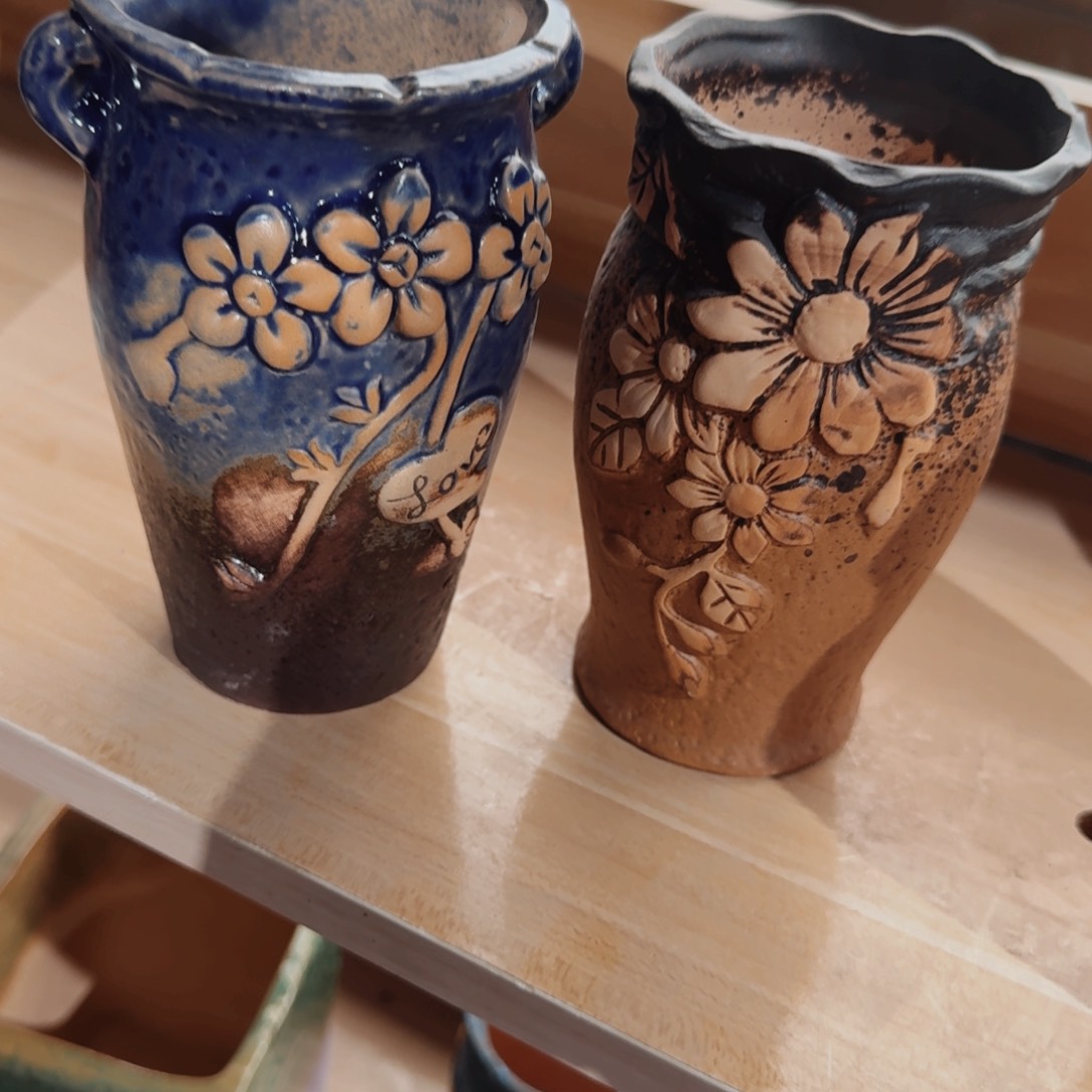 紫砂花盆粗陶盆醋