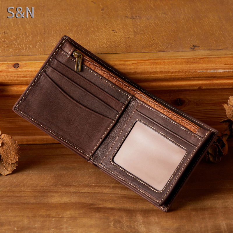 手工原创复古真皮男女士横款钱包时尚潮植鞣牛皮驾驶证多卡位皮夹