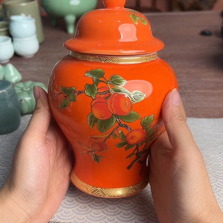 龙泉云间青瓷小米茶器