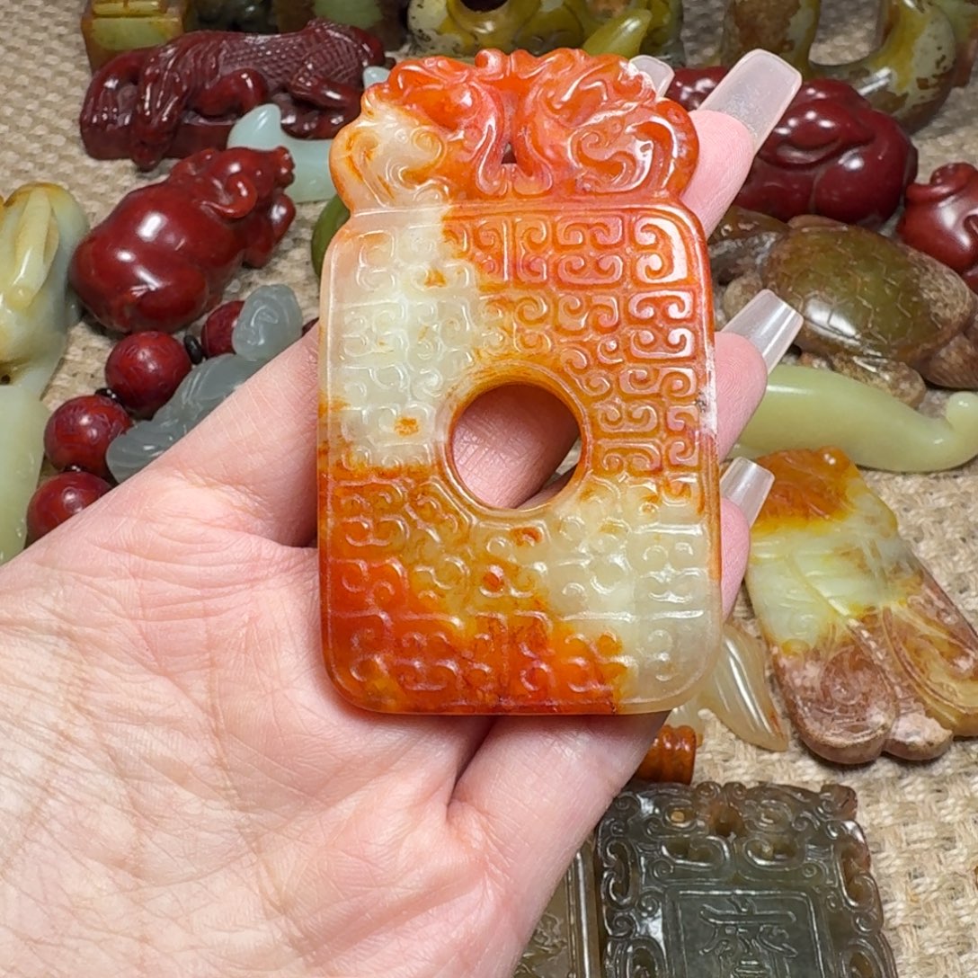 白玉菩提吊坠挂件