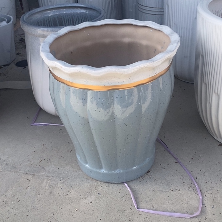 低腰白花口蓝南瓜大号口33/37