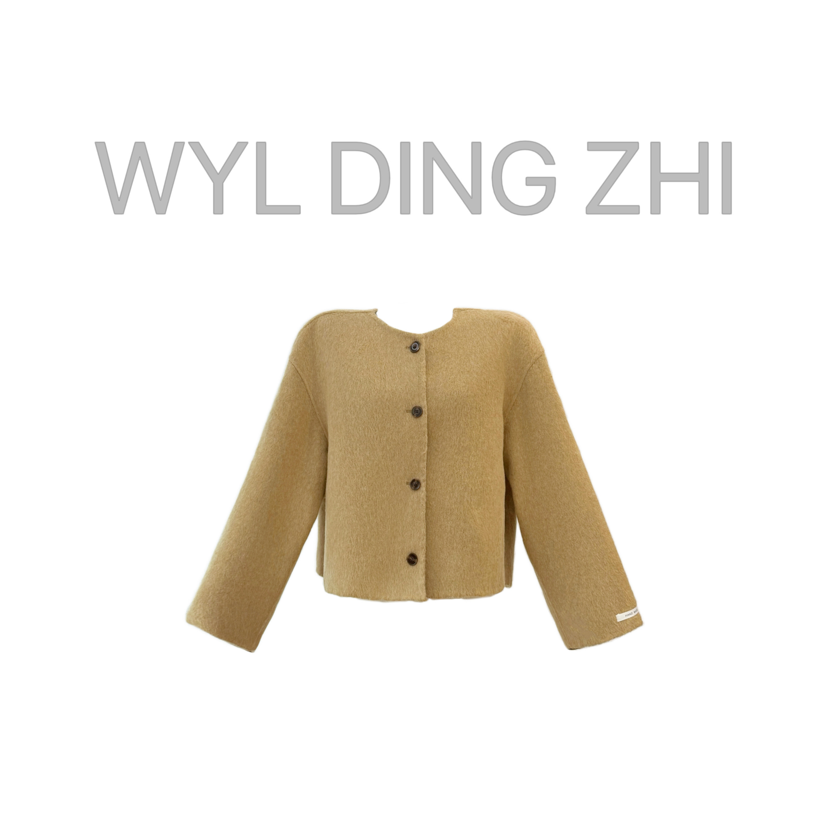 「弥香」圆领短款秋冬毛呢双面大衣女气质百搭减龄羊毛外套