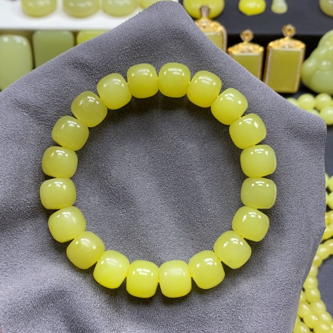 *****和田玉（黄玉）未镶嵌手串