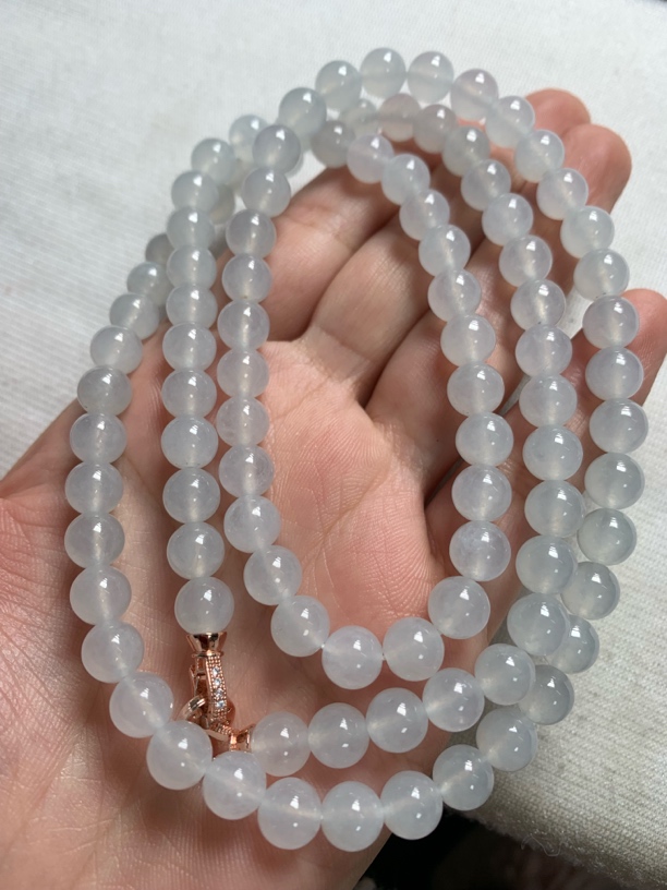 天然翡翠冰种项链