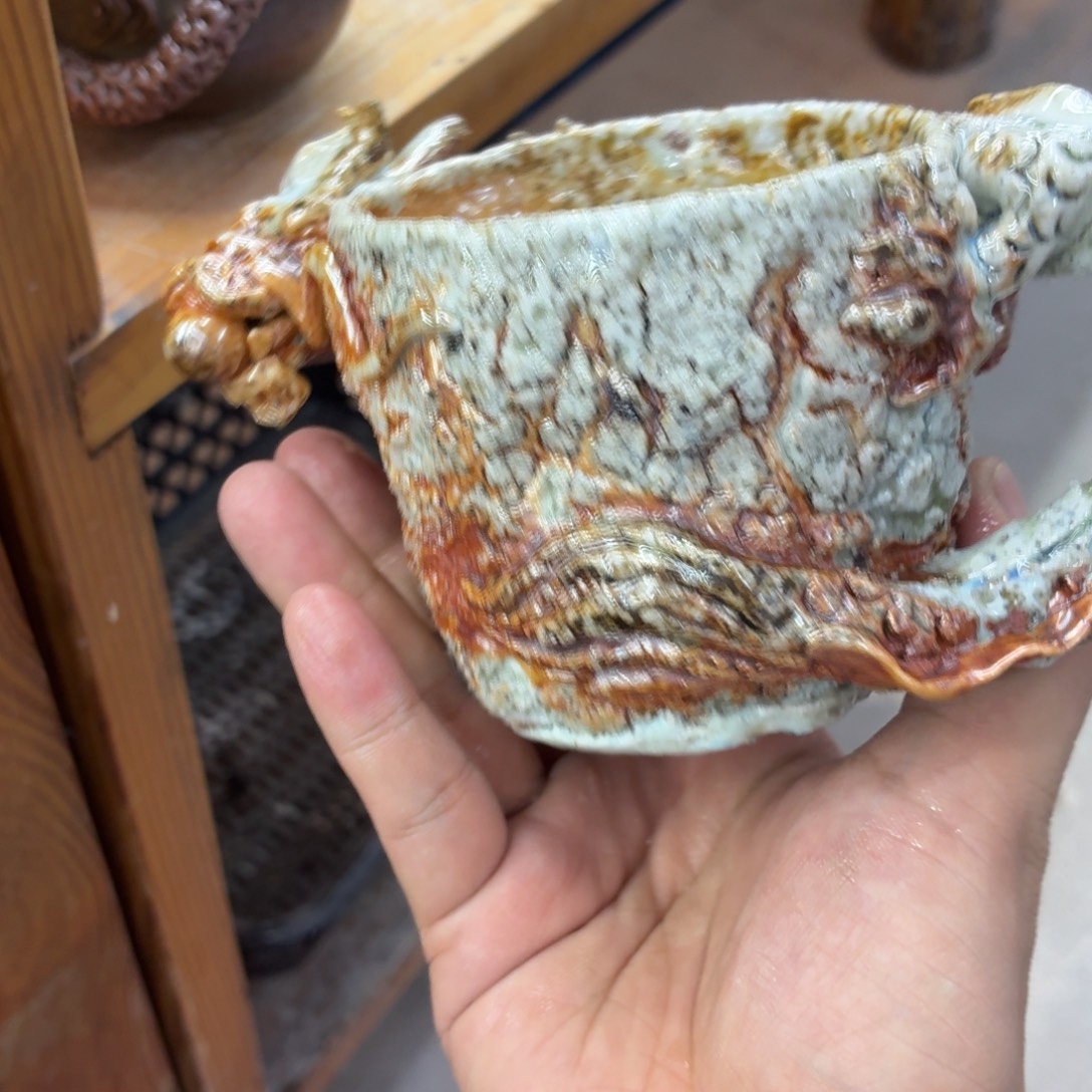 陶园柴烧精品高货766大瑕