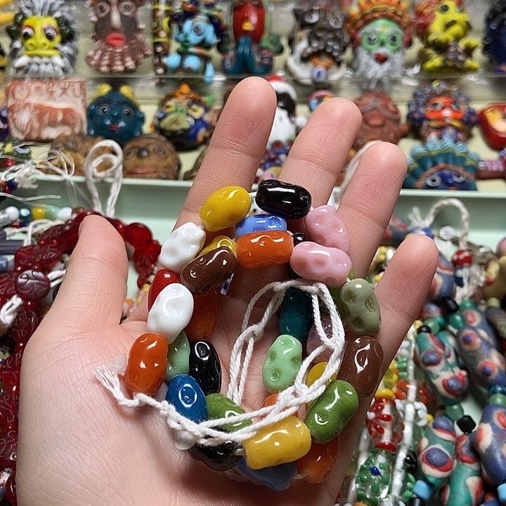 琉璃颈饰小土豆链子016