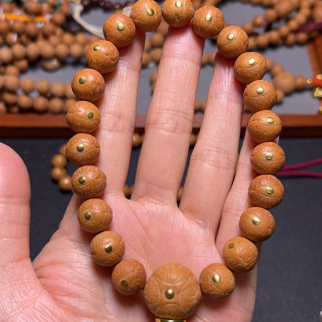 吊坠凤眼菩提11.5mm2025精品铜钉手串