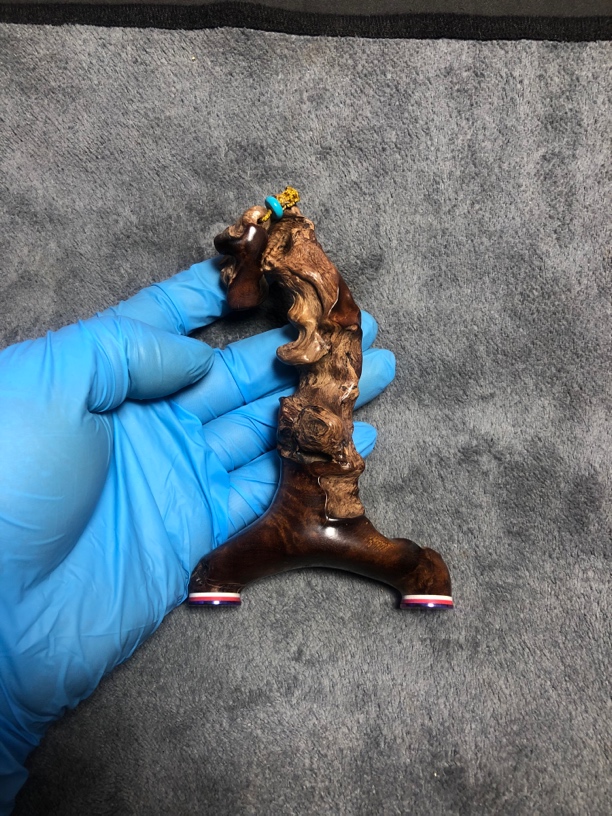 麻梨疙瘩手工制作扭曲变异随形小桌摆件弓80/16右手.森林木屋根艺