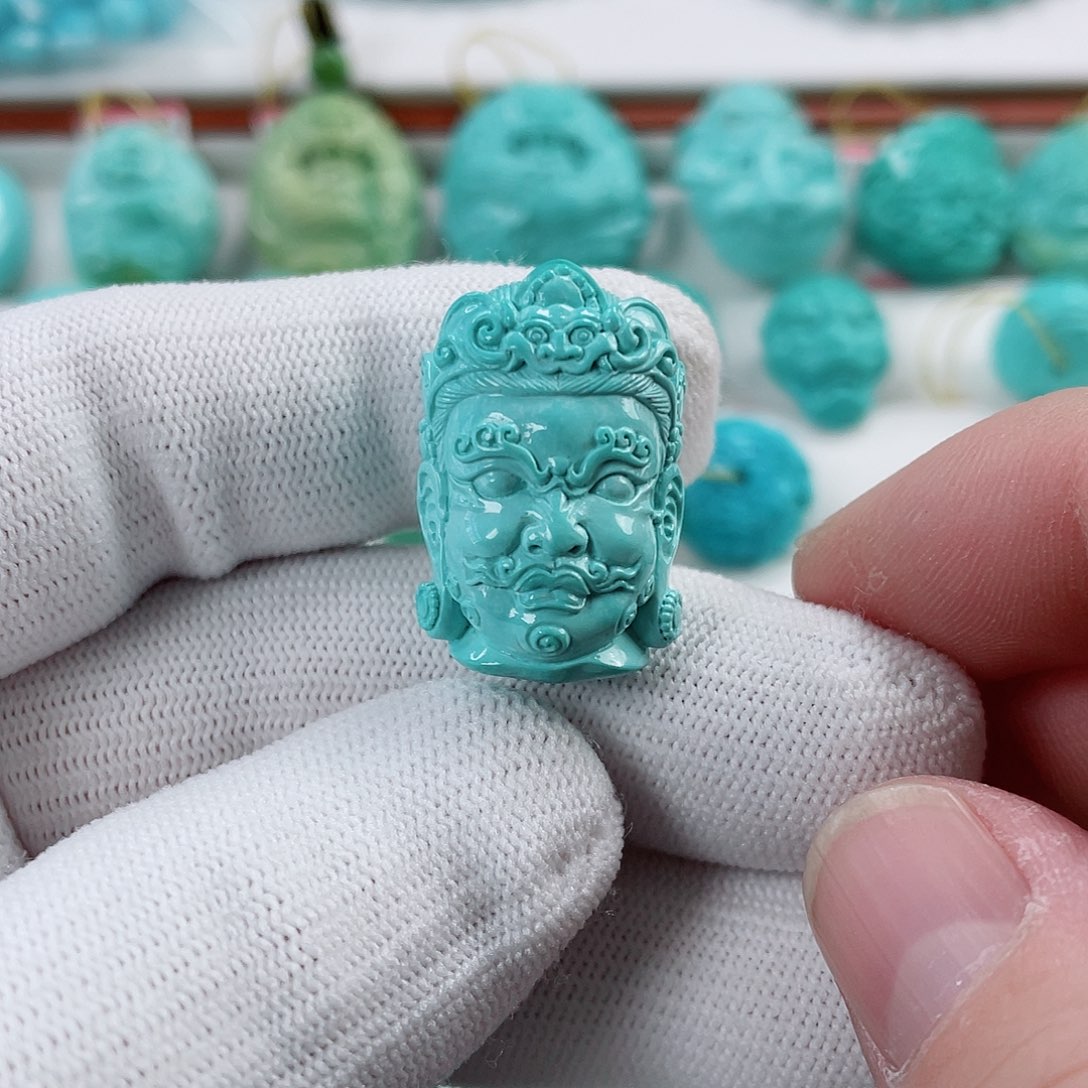 绿松石车挂未镶嵌