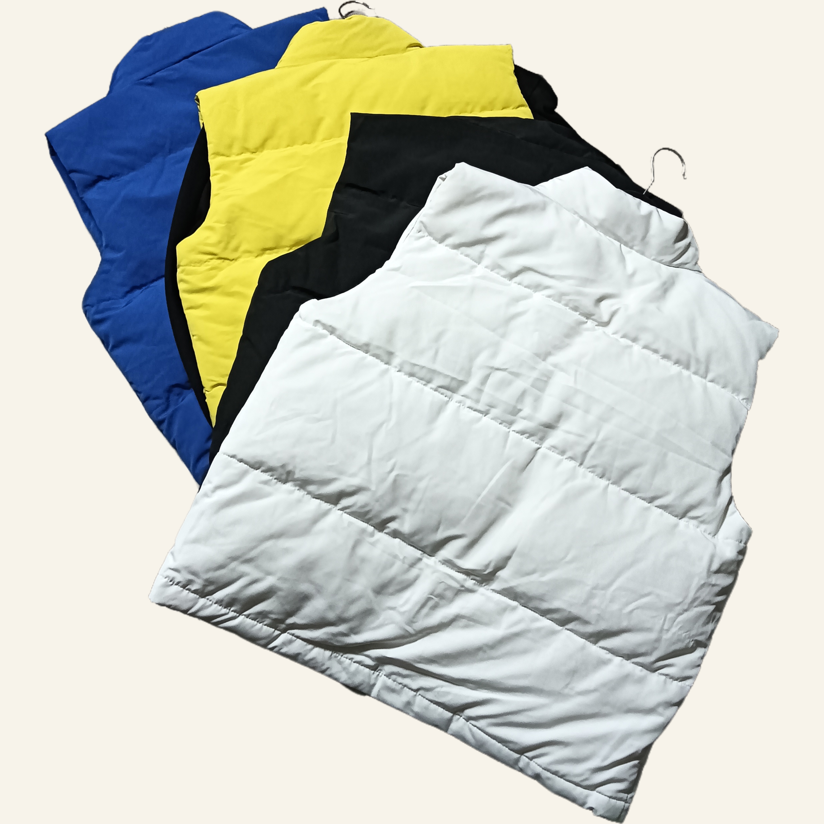 纯色立领按扣马甲