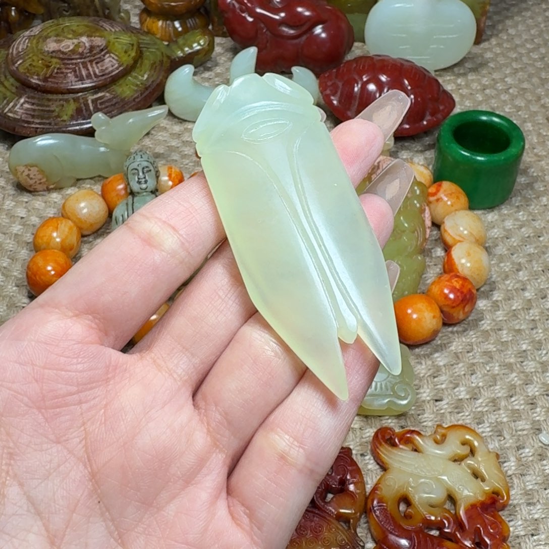 白玉菩提吊坠挂件