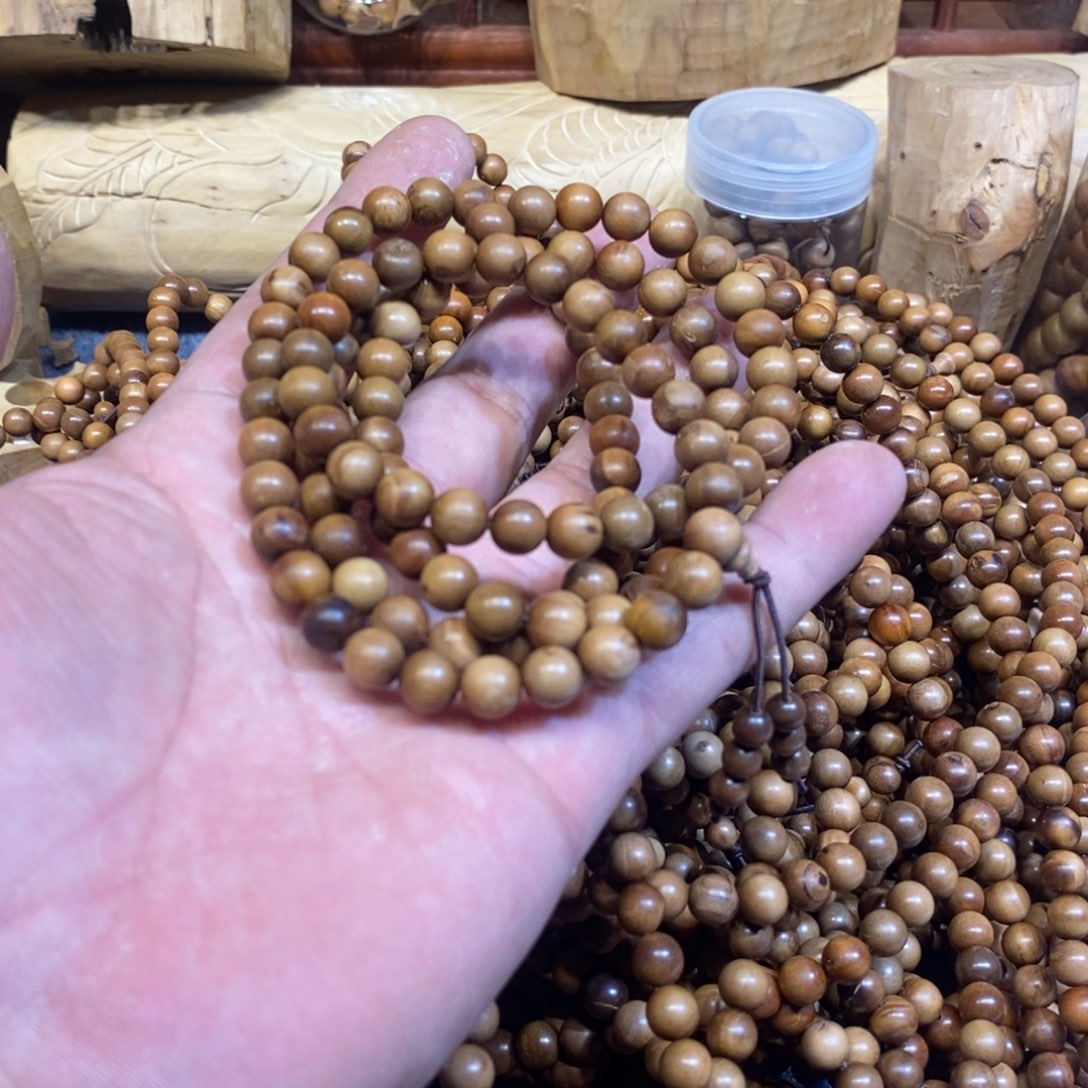 檀香木老山檀香0.8瑕疵108保真正区