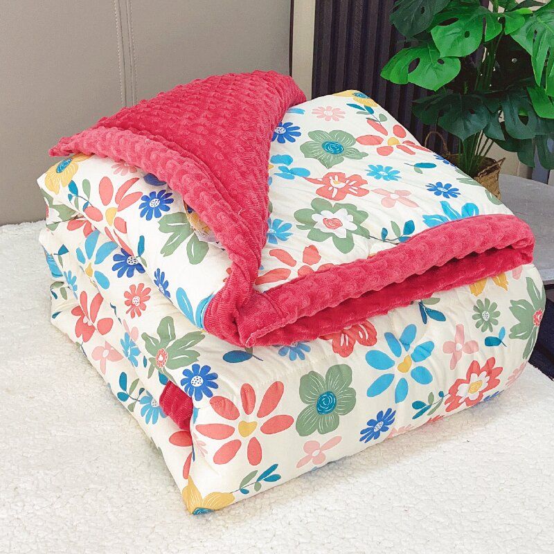 豆豆绒被子加厚秋冬款单双人学生宿舍可机洗亲肤柔软